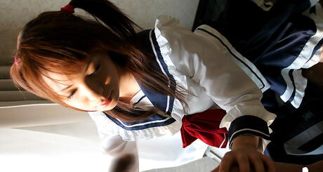 Attractive japanese Ai in xxx fuck scene outside