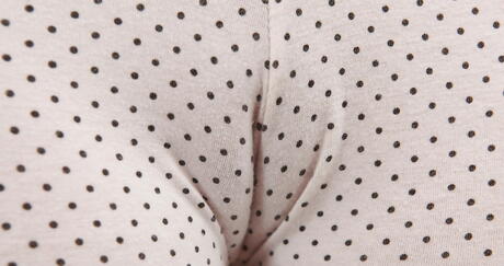 Slender czech youthful Baby Dream in sexy undies bares her butt and vagina 