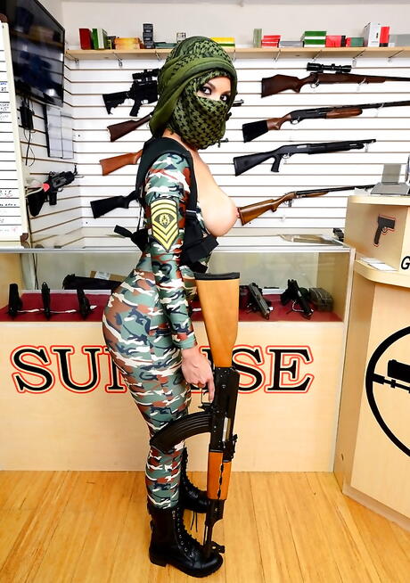 Peachy american cutie Dylan Daniels in sexy uniform outfit